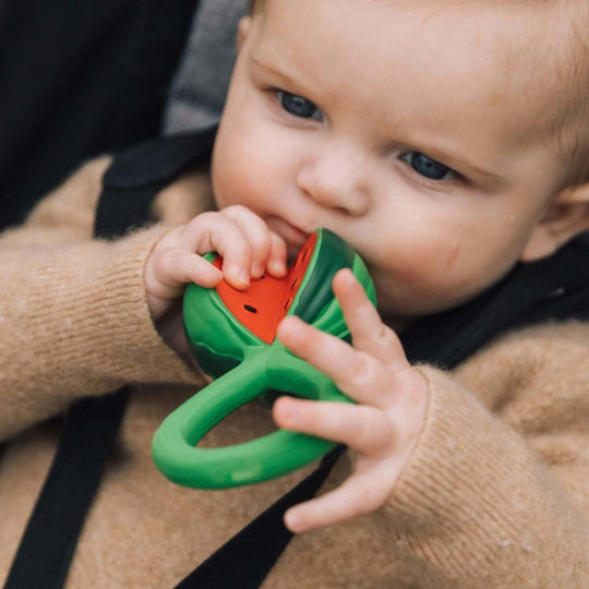 Oli&Carol Watermelon Teething Rattle Teethers from Rubber for 3 m+