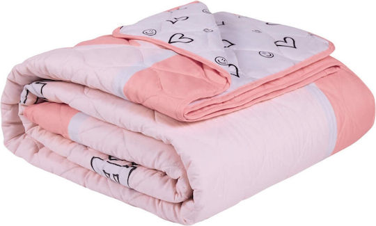 Das Home Kids Quilt Single 4940 Gray Pink 160x220cm