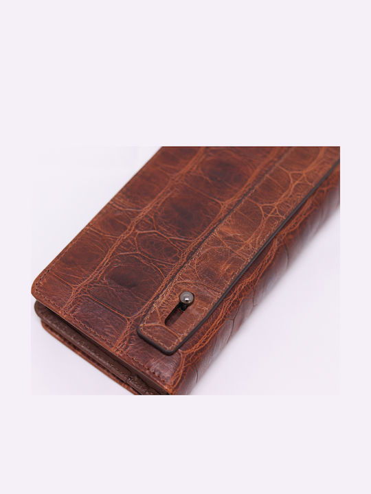 Small Leather Women's Wallet Classic Tabac Brown