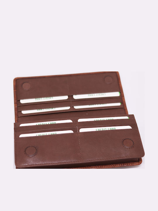 Small Leather Women's Wallet Classic Tabac Brown