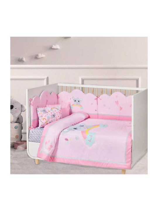 Das Home Βρεφικό Κουβερλί Microfiber Grey, Pink 110x150cm