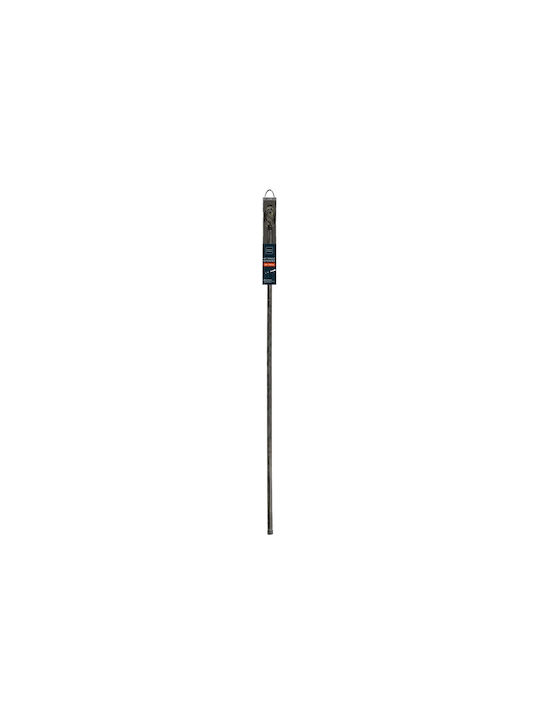 Douceur d'Intérieur Extendable Metallic Curtain Pole Alpha Single Φ19mm 210-120cm Black/gold