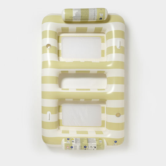 Sunnylife Luxe Beige Inflatable Pool Raft