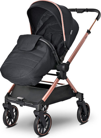 Lorelli Reya Adjustable 2 in 1 Baby Stroller Suitable for Newborn Black Jasper