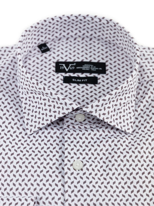 Long-sleeved Cotton Shirt Brown