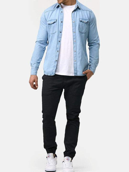 Langärmlig Jeans Hemd Jean