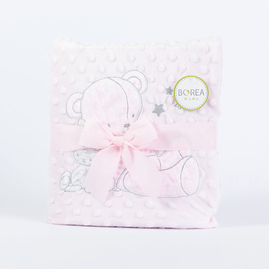 Borea Blanket Nursery Swaddling Blankets Pink 75x100cm