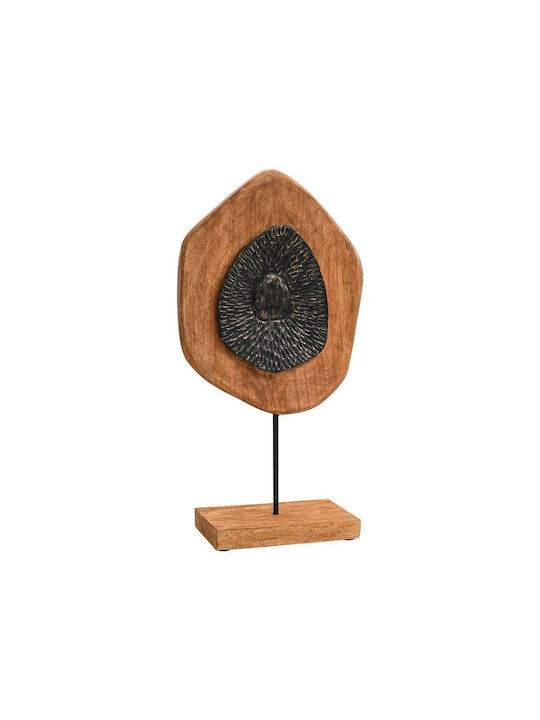 Decor Fylliana din lemn Fl0070 finisaj negru-natural antichizat 29x10x54cm