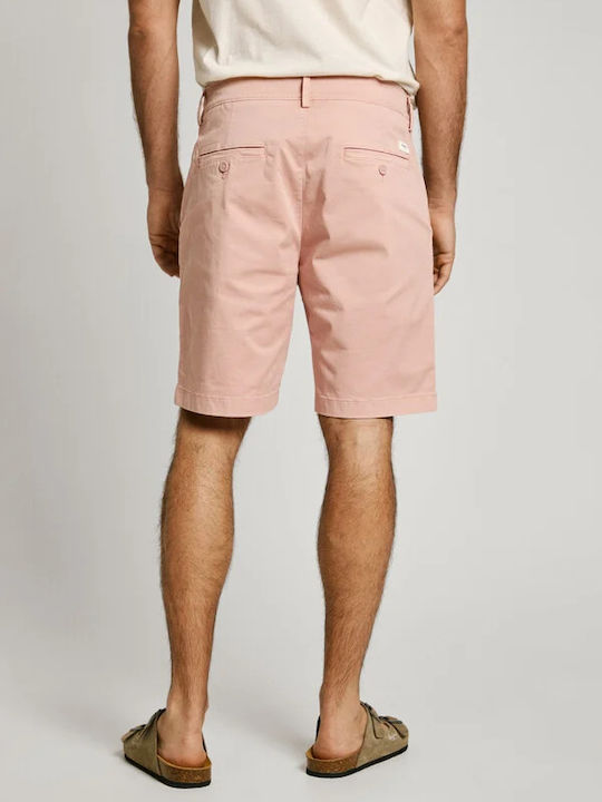 Pepe Jeans Ανδρική Βερμούδα Chino Ash Rose Pink