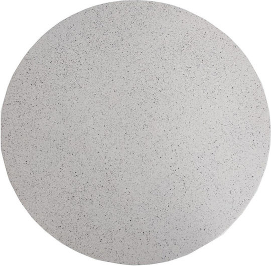 Masă Laterală Pentru Spații Mici Exterioare Gri Negru 70x70x75 cm