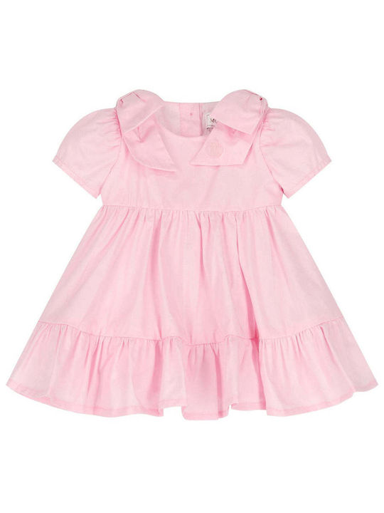 -cute Poplin Dress Baby Girls-37e900 Children's Dress Pink