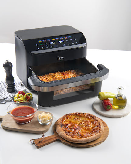 Izzy Air Fryer with Double Detachable Bucket 11lt Black IZ-8260
