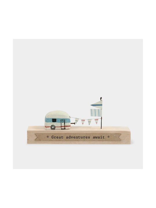 Synchronia Διακοσμητική Μινιατούρα Ξύλινη 11x2x5cm