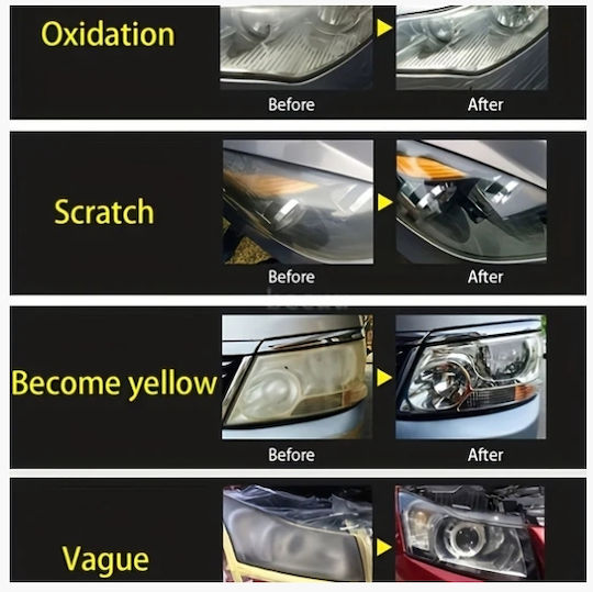 eBest Set Restoration of Car Headlights 100ml 8pcs