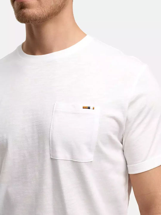 Herrenblusen Kurzarm T-Shirt Weiß