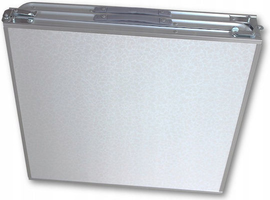 Tabelul Aluminiu pentru Camping Pliabil în cazul în care 60x12cm Alb