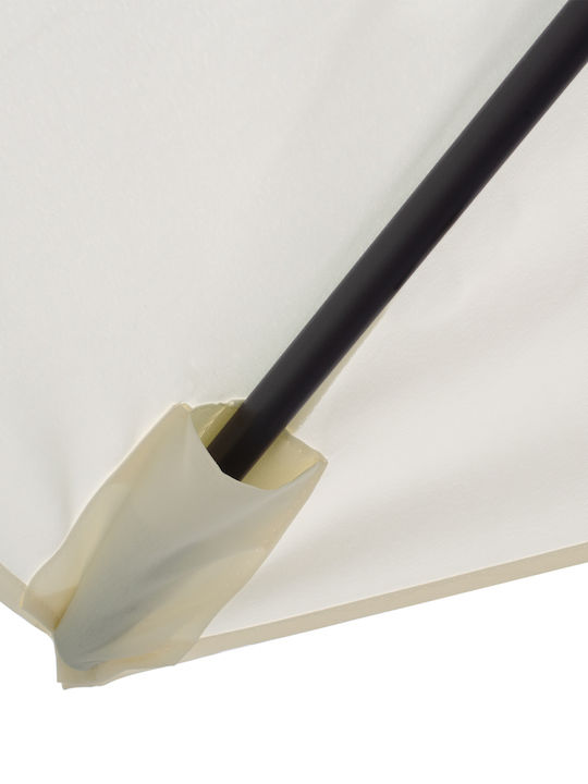 Square Aluminum Parasol Cambell Beige / Grey 1.8x2.7xH2.53m