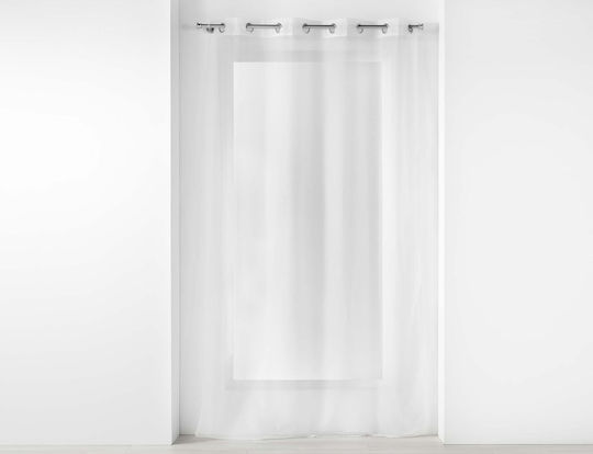Douceur d'Intérieur Κουρτίνα με Τρουκς Λευκή 140x280εκ.