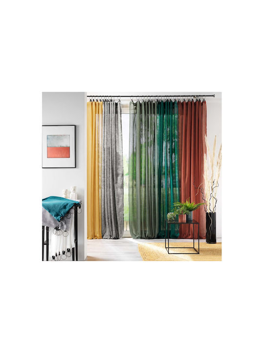 Douceur d'Intérieur Curtain with Grommet Blue 140x240cm