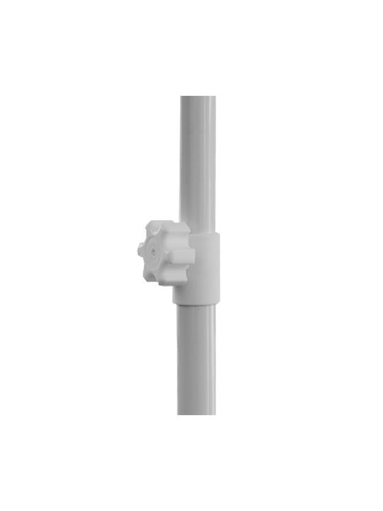 Round Aluminum Parasol 5149 White Diameter 2.2m