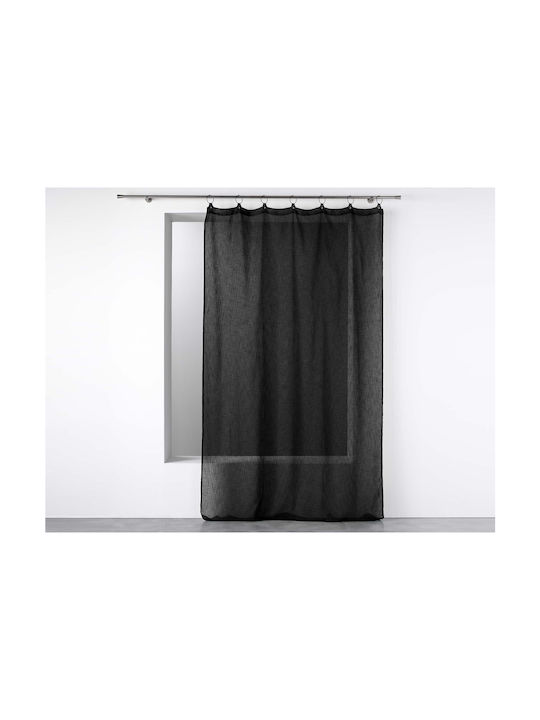 Douceur d'Intérieur Curtain with Grommet Black 140x240cm