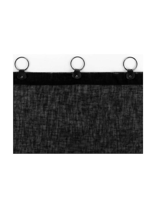 Douceur d'Intérieur Curtain with Grommet Black 140x240cm