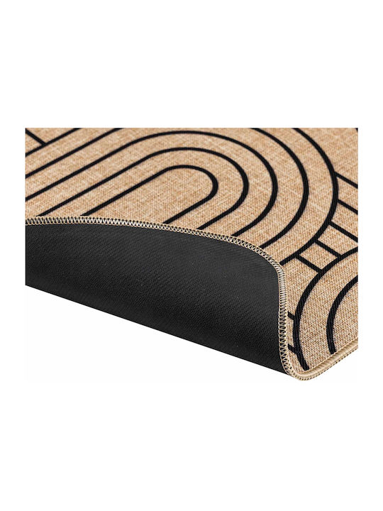 Douceur d'Intérieur Rectangular Kitchen Mat with Anti-slip Underlay Beige 45x75εκ.
