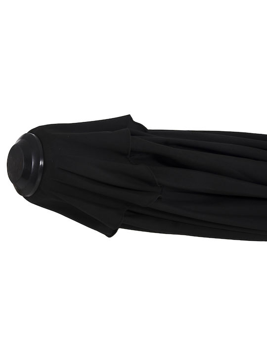 Professional Square Aluminum Black Garden & Terrace Parasol 2.20x2.20m