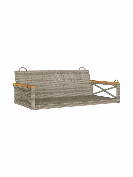 Rattan Swing Gray L109xW62xH40cm