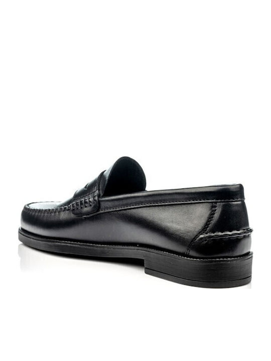 Men's Leather Loafers Black