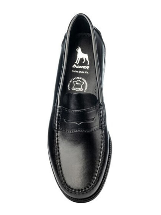 Men's Leather Loafers Black