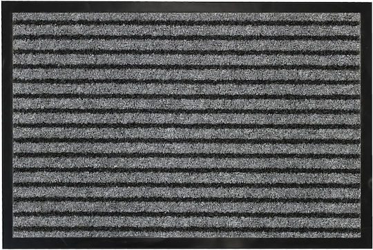 Douceur d'Intérieur Covor de Intrare Antiderapant Toscan Negru 60x40buc Grosime 10mm