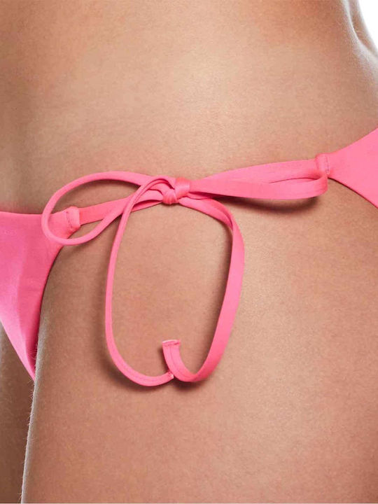 Bikinihosen Slip mit Schnürung Rosa