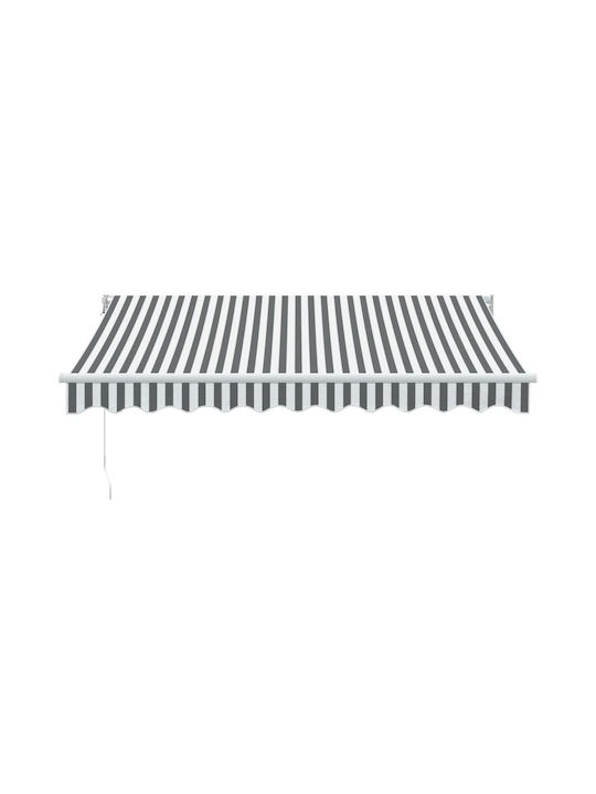 vidaXL Zelt Terrasse mit LEDs Gray 3x2.5m
