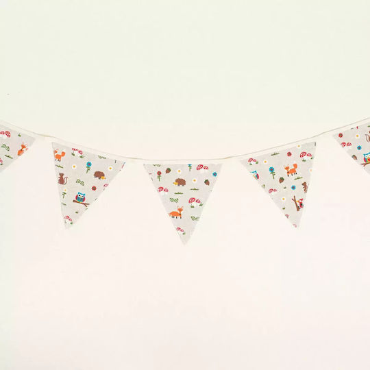 Decoration Banners 20 X 18 X 260 Cm Forest Animals Beauty Home