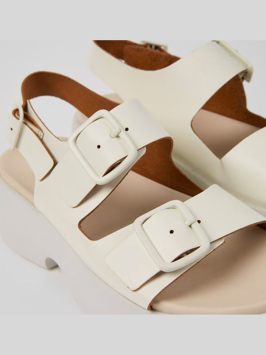 Tasha Women's Leather Platform Shoes White