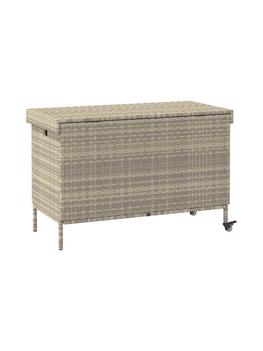 vidaXL Outdoor Storage Box Gray L110xW55xH73cm
