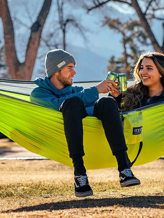 Eno Doublenest Parachute Double Hammock Chartreuse / Gray 290x192cm
