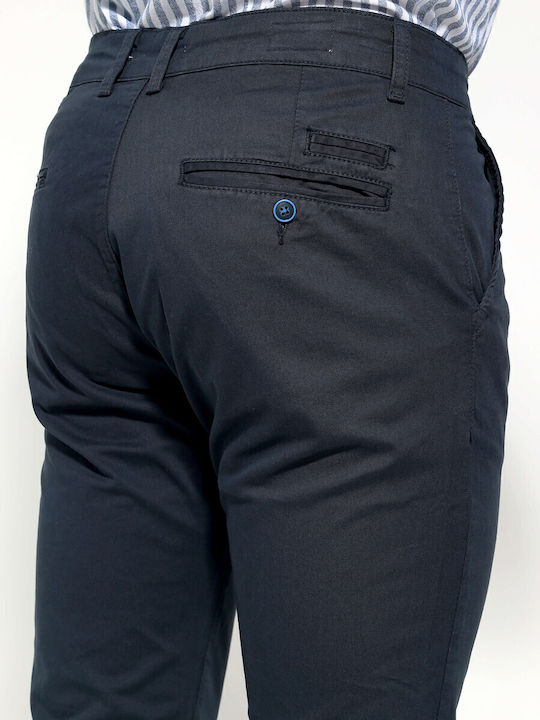 Pantaloni Bărbați Slim Fit Albastru