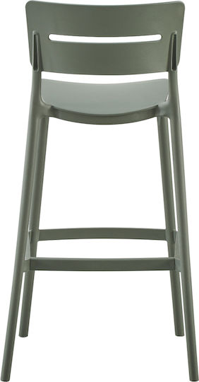Stool for Bar Outdoor Snod2 Olive Green 37x50x101cm