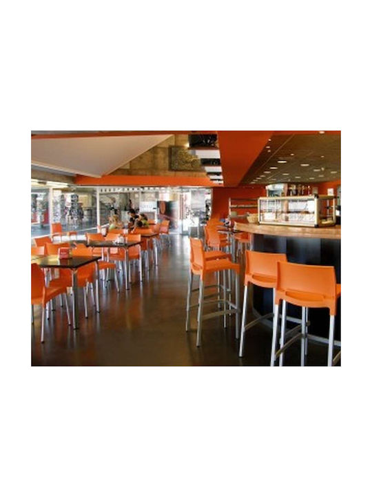 Stool for Bar Outdoor Gio Orange 39x45x75cm