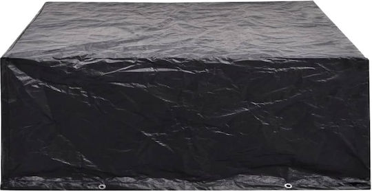vidaXL Waterproof Protective Cover for Dining Table 250x250x90cm in Black Color