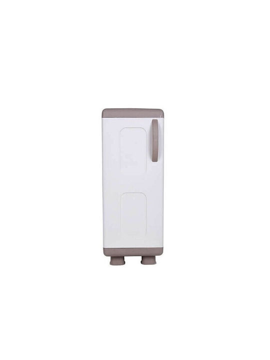 Single-leaf Smart Cabinet Plastic with 2 Shelves Suitable for Small Spaces 36x44x96 cm NP05