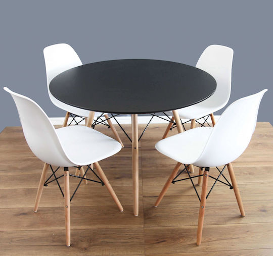 Fiorino Round Dining Room Table Wooden 80x80x74cm