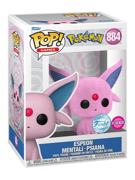 Funko Pop! Animation: Pokemon - Espeon 884 Flocked Special Edition