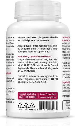 Zenyth Glutathione 100mg 60 Κάψουλες