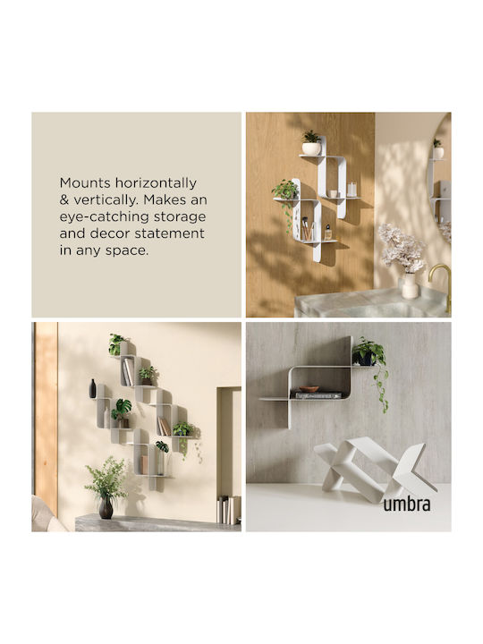 Montage Wall Shelf Set of 2 White Umbra