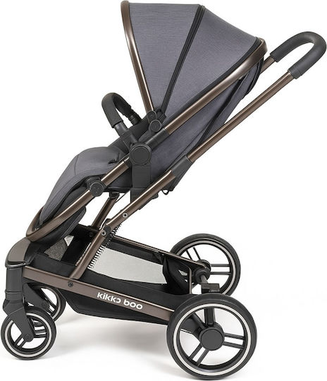Kikka Boo Divaina Adjustable 2 in 1 Baby Stroller Suitable for Newborn Dark Grey Melange 12kg