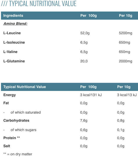 Syntech Bcaa & Glutamine 300gr 250ml Lemon Ice Tea