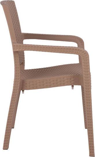 Καρέκλα Cappuccino Μπεζ 58x55x87εκ. Καρέκλα Cappuccino Μπεζ 58x55x87εκ.